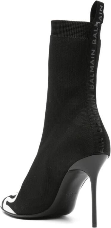 Balmain Zwarte Stretch Laars Black Dames