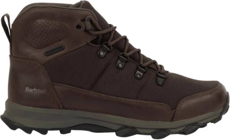 Barbour Bruine Hiker Boots met Rubberen Zool Brown Heren