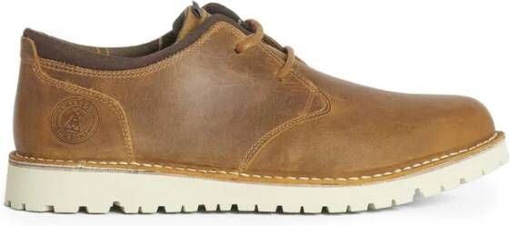 Barbour Cognac Leren Derby Schoenen Brown Heren