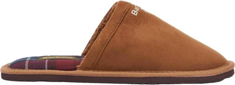 Barbour Everitt Mule Slipper in Camel Brown Heren