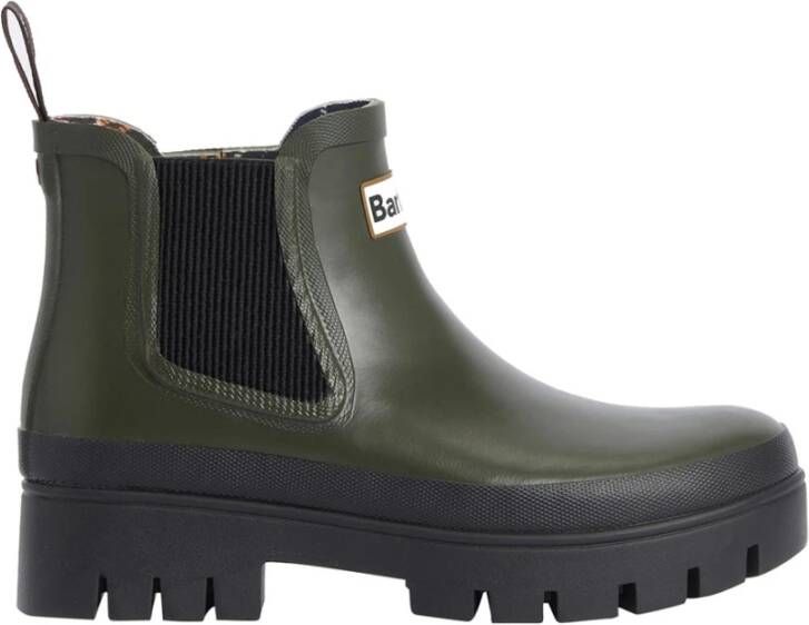 Barbour Rubber Enkellaarzen Green Dames