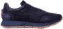 Barracuda Blauwe Suède Sneakers Logo Achterkant Blue Heren - Thumbnail 1