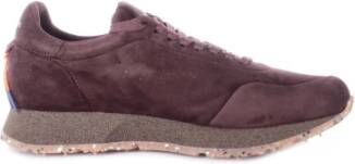 Barracuda Bruine Suède Sneakers met Logo Brown Heren