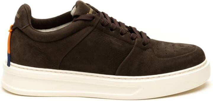 Barracuda Donkerbruine Sneakers voor Mannen Brown Heren