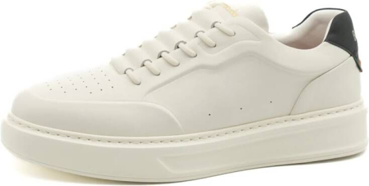 Barracuda Heren Wit Zwarte Sneakers Ss24 White Heren