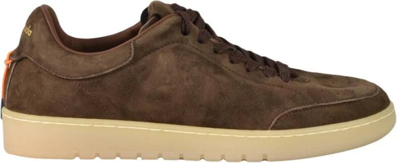 Barracuda Leren Sneakers met Rubberen Zool Brown Heren