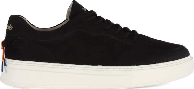 Barracuda Nabuk Logo Sneakers Black Heren