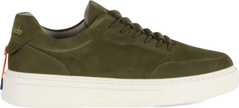 Barracuda Nabuk Logo Sneakers Green Heren