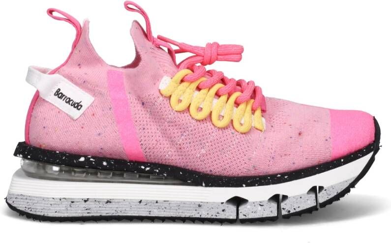 Barracuda Roze Sneakers met Multicolor Microzool Pink Dames