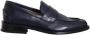 Barrett Gladleren Slip-On Mocassin Blue Heren - Thumbnail 1