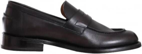 Barrett Gladleren instapper slip-on schoen Black Heren