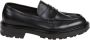 Barrett Klassieke Zwarte Leren Loafer Black Heren - Thumbnail 1