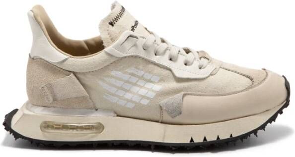 Be Positive Beige Wing Sneakers Space Race Beige Dames