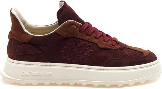 Be Positive Bordeaux Wing Sneakers Brown Dames