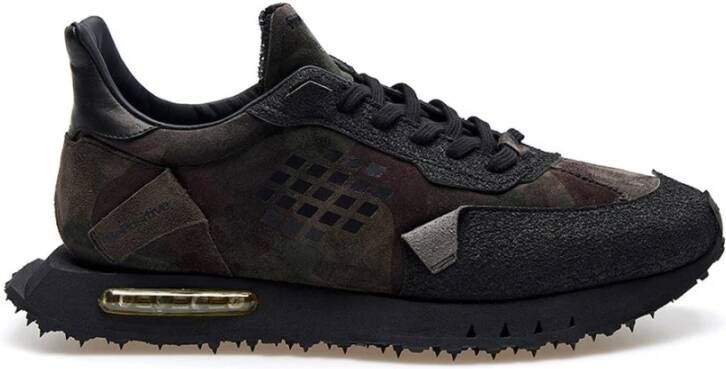 Be Positive Camouflage Sneakers Space Race Wing Black Heren