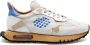 Be Positive Stone-avorio Sneakers Space Race Crackle Mix White Heren - Thumbnail 1