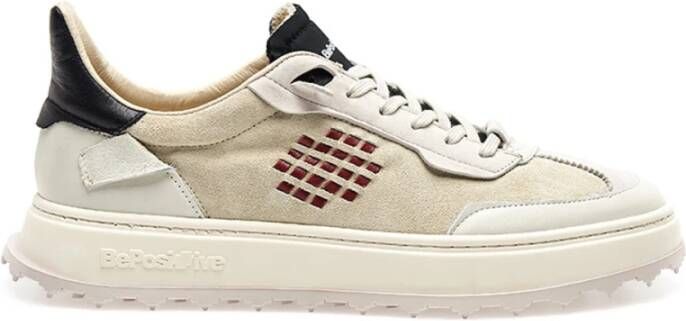 Be Positive Vintage Cuprace Wing Suède Sneakers Beige Heren