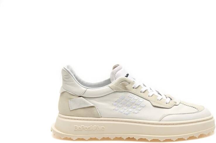 Be Positive Witte Sneakers Cuprace Wing White Heren