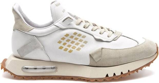 Be Positive Witte Space Race Sneakers voor Mannen White Heren