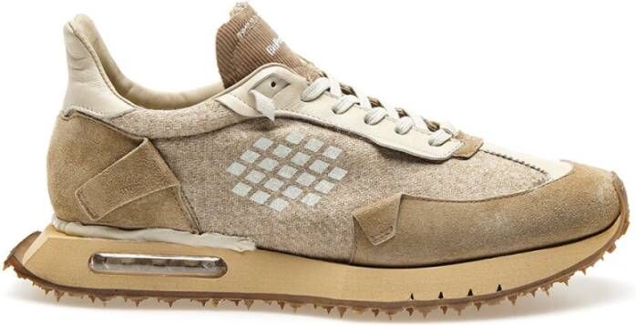 Be Positive Zwaluwstaart Vleugelsneakers Beige Heren