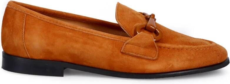 Belle Vie Met de hand gemaakt waterafstotend suède mocassin Brown Dames