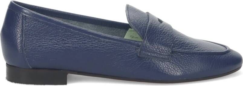 Belle Vie Zachte Leren Mocassin Schoen Blue Dames