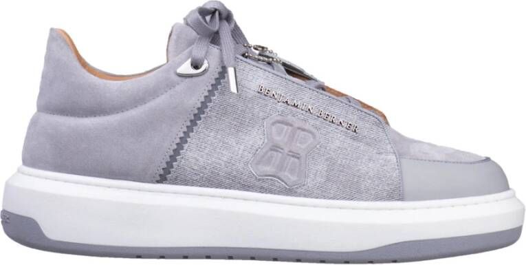 Benjamin Berner Grijze Sneakers Regular Fit Gray Heren