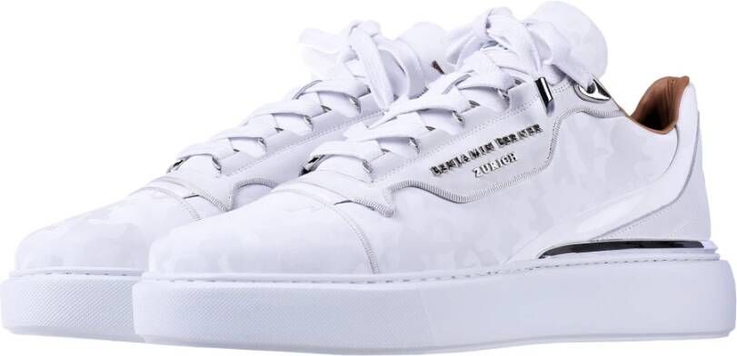 Benjamin Berner Zwarte Leren Sneakers Zwart Heren