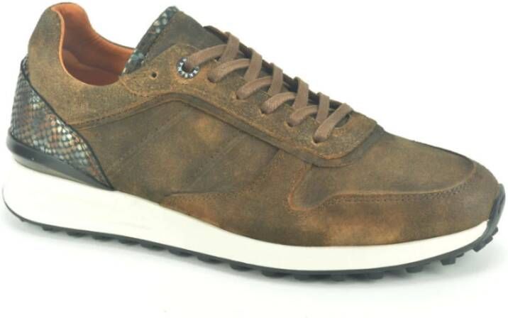 Berkelmans Daim Runner Sneakers Brown Heren