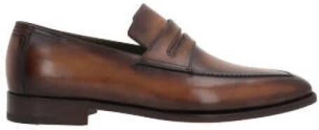 Berluti Bruin leren mocassin platte schoenen Brown Heren