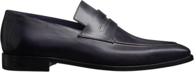 Berluti Handgemaakte Blake Constructie Leren Mocassin Black Heren