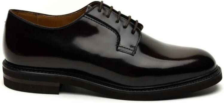 Berwick Antik Platte Schoenen Ebony Black Heren