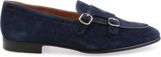 Berwick Blauwe Suède Veterschoenen Ss23 Blue Heren