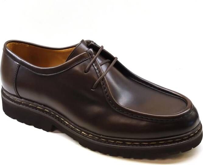 Berwick Bruine Lederen Blucher Schoenen Brown Heren