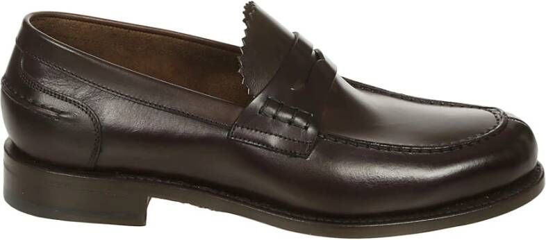 Berwick Bruine Leren Loafer Ss23 Brown Heren