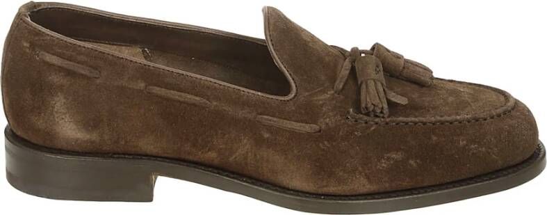 Berwick Bruine Suède Tassel Loafers Ss23 Brown Heren