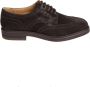 Berwick Donker Turf Leren Derby Schoenen Brown Heren - Thumbnail 1