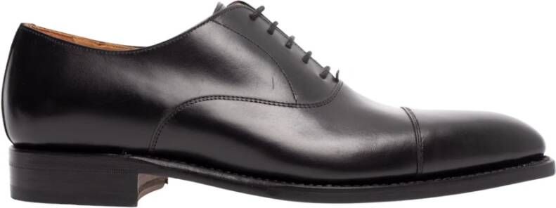 Berwick Klassieke Oxford Cap Toe Schoenen Black Heren