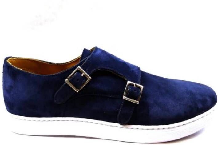 Berwick Marineblauwe Suède Mocassins Blue Heren