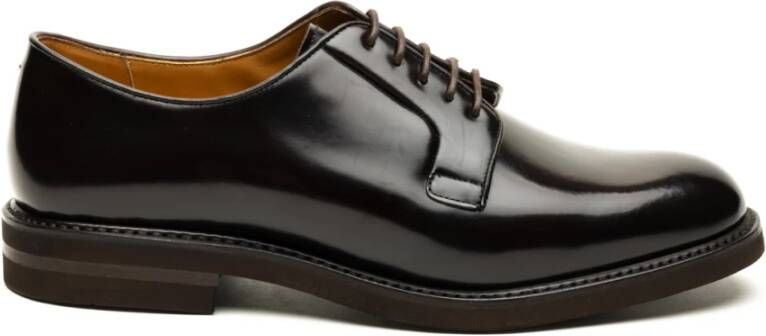 Berwick Platte schoenen Ebony Antik stijl Black Heren