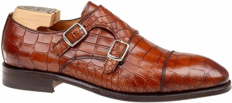 Berwick Stijlvolle Kokos Leren Mocassins Brown Heren