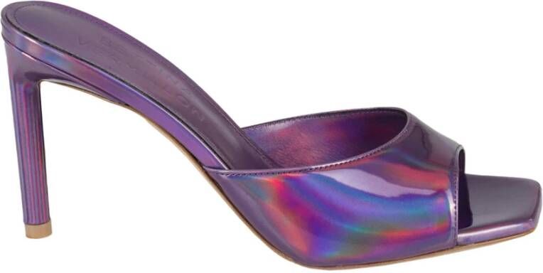 Bettina Vermillon Heeled Mules Purple Dames