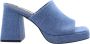 Bibi Lou Blauwe Denim Instappers Stijlvol Comfort Blue Dames - Thumbnail 1