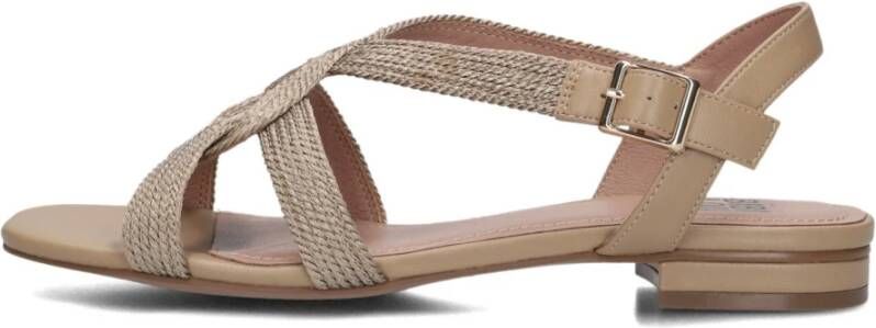 Bibi Lou Beige Geweven Touw Sandalen Brown Dames