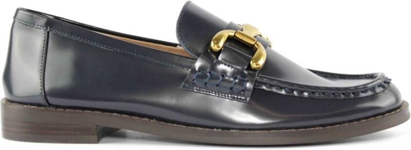 Bibi Lou Blauwe Naplak Loafer Accessoire Blue Dames