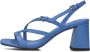 Bibi Lou Blauwe Sandaal met Vierkante Neusbandjes Blue Dames - Thumbnail 3
