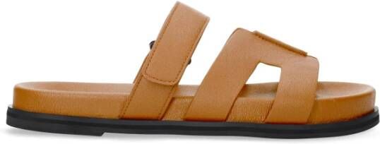 Bibi Lou Bruin Leren Sandalen Brown Dames