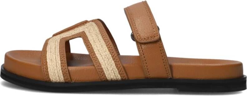 Bibi Lou Elegante Cognac Zomer Slippers Brown Dames