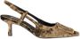 Bibi Lou Gouden Fluwelen Sandalen met Gespdetail Beige Dames - Thumbnail 1