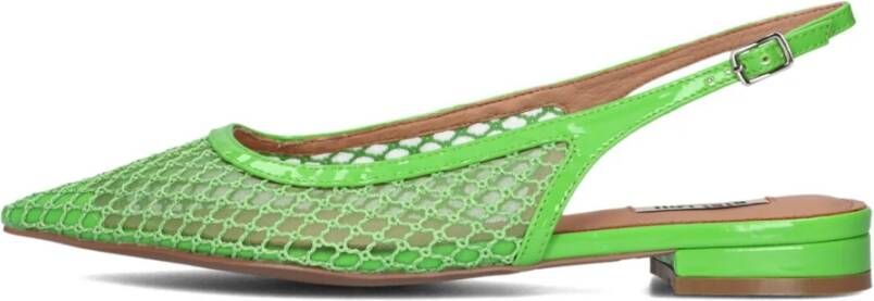 Bibi Lou Groene Mesh Ballerina Slingbacks Green Dames